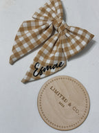 Large Gingham Bows