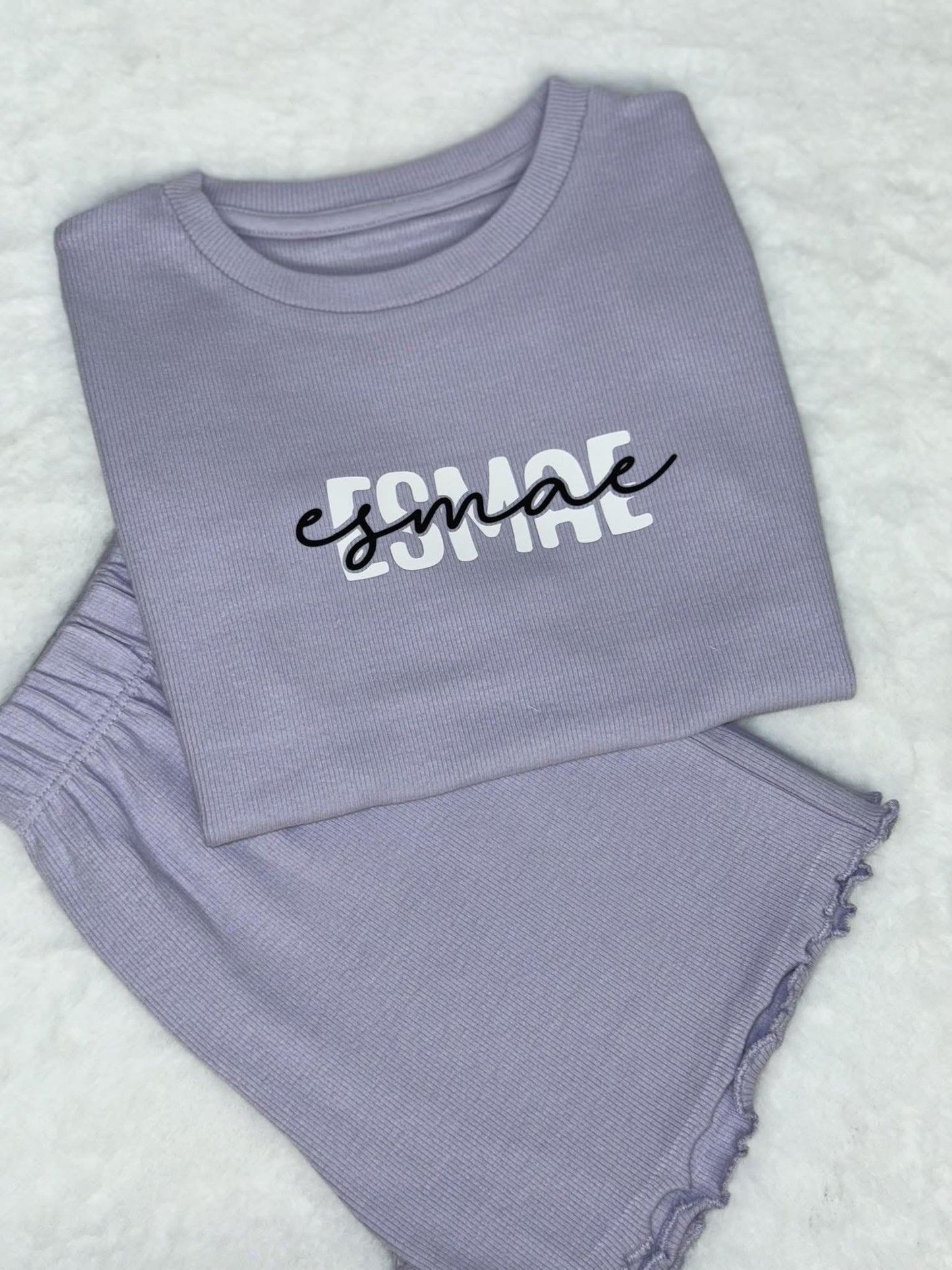 Ribbed Short Set