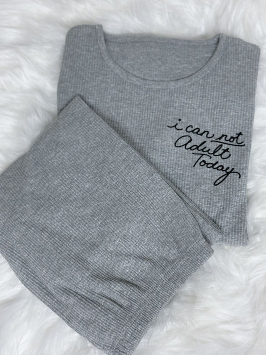 Adults Ribbed Set