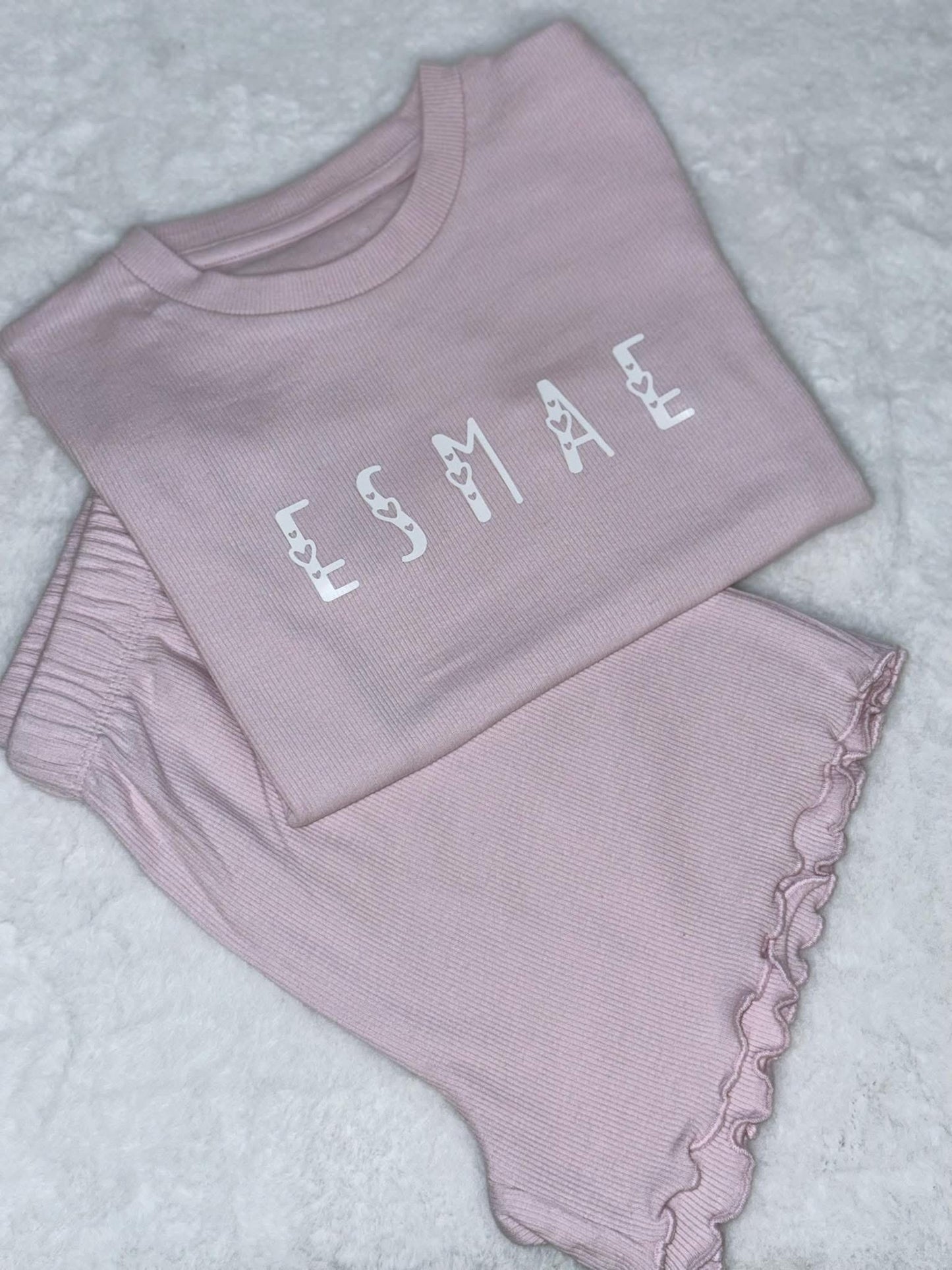 Ribbed Short Set