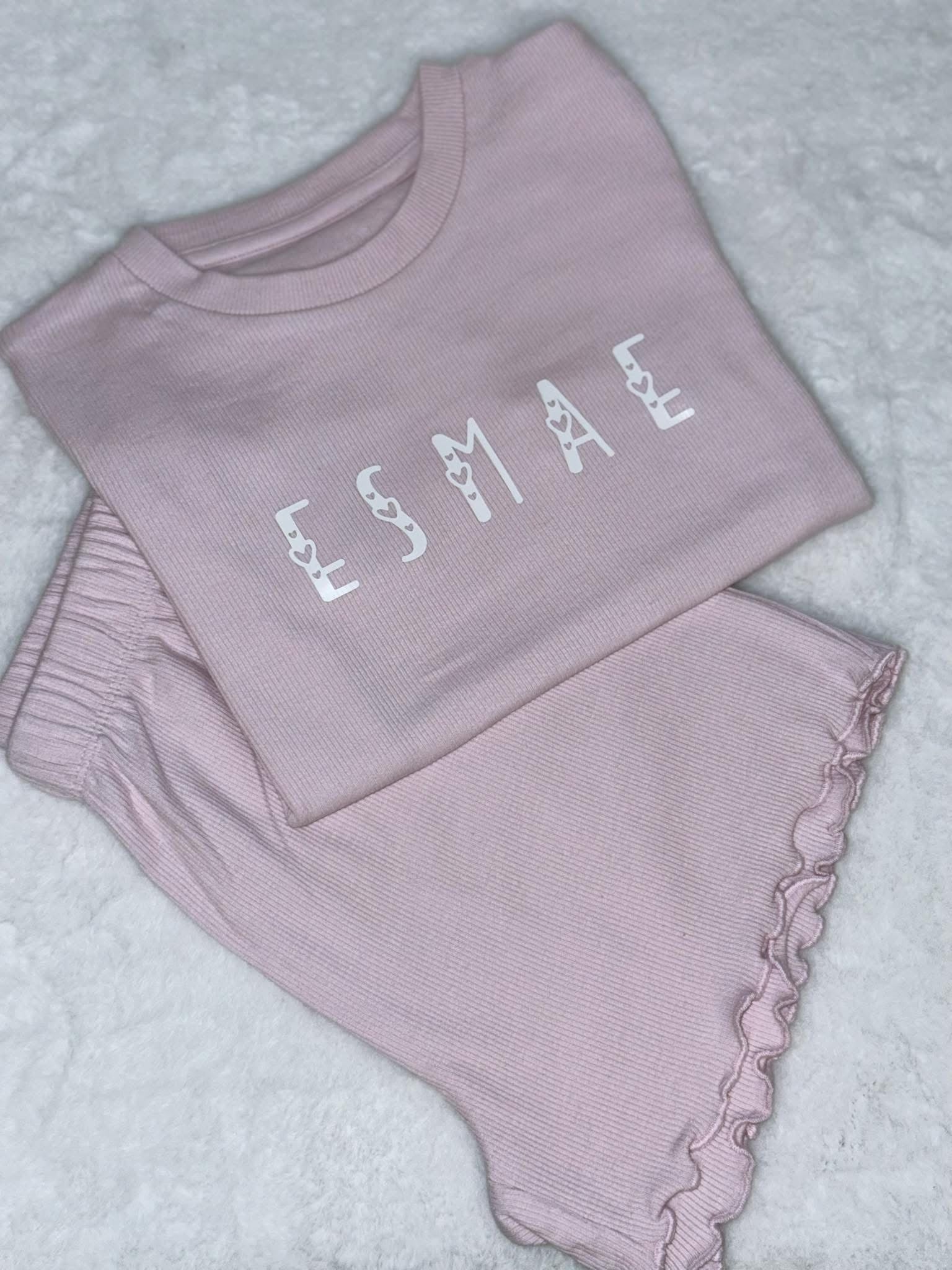 Ribbed Short Set