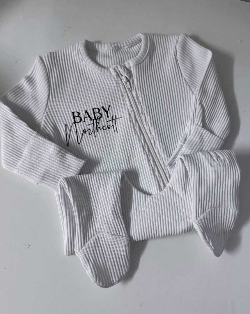 Ribbed Sleepsuit