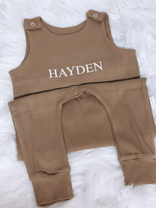 Ribbed Rompers