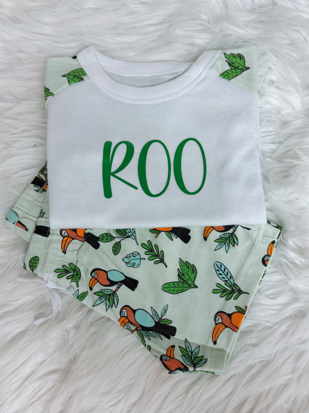 Pattered Short Set